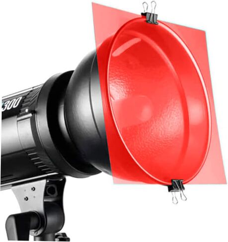 9Pcs Color Light Filters for Photography Video Transparent Gel Light Diffuser Film for Studio Lighting Includes Tea in Saudi Arabia