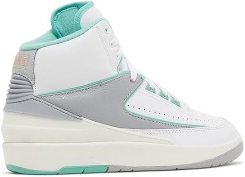 Jordan Womens 2 Retro 'Crystal Mint' FN6755-100 (White/Crystal Mint/Metallic Red Bronze/Wolf Grey/Sail, US Footwear Size System, Adult, Women, Numeric, Medium, 9) in Saudi Arabia