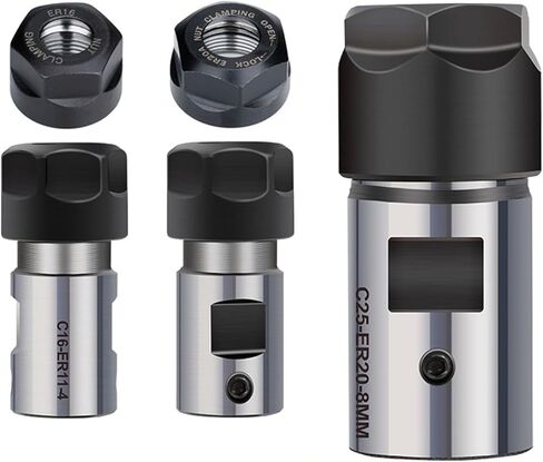 مخرطة باستخدام الحاسب الآلي تشاك 1 قطعة ER11 ER16 ER20 كوليت تشاك رمح أدوات المخرطة المغزل تمديد قضيب 4 مللي متر-16 مللي متر (C20-ER16A-32L-6.35MM) in Kuwait