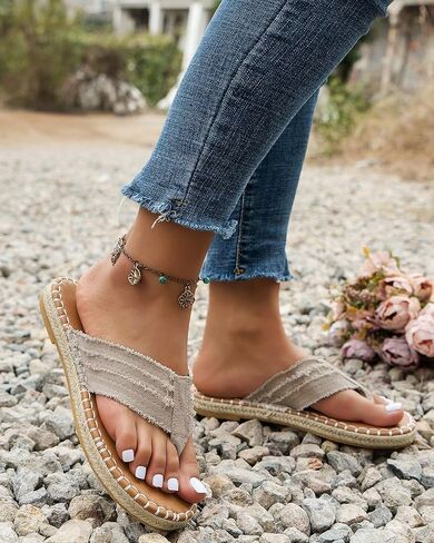 Women's Fashion Flip Flop Shoes Comfort Walking with Non Slip Summer Beach Womens Sandals in Saudi Arabia