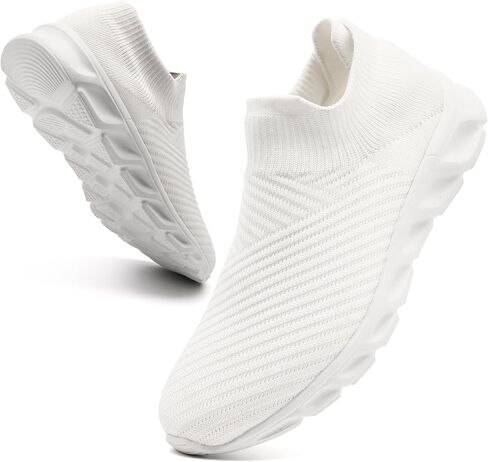 Women's Slip on Sneakers Women Tennis Comfortable Athletic Breathable Lightweight Walking Shoes for Gym, Work and Travel in Saudi Arabia