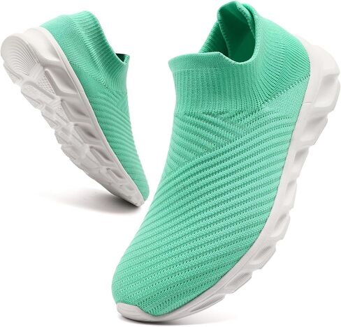 Women's Slip on Sneakers Women Tennis Comfortable Athletic Breathable Lightweight Walking Shoes for Gym, Work and Travel in Saudi Arabia