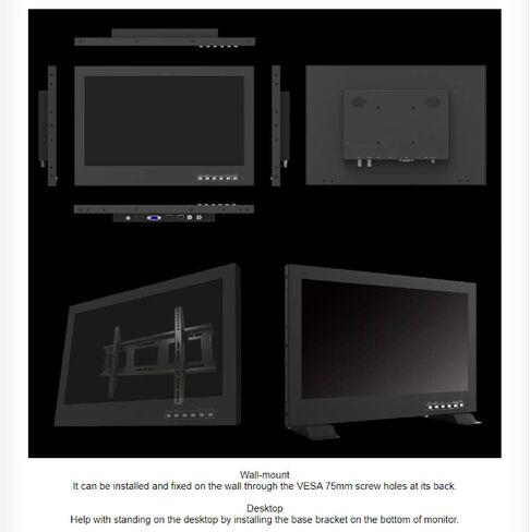LILLIPUT 15.6" PVM150S 4K HDMI/SDI Monitor, 1920x1080, 1000cd/m2, HDR10, Security Monitor for Full HD CCTV in Saudi Arabia