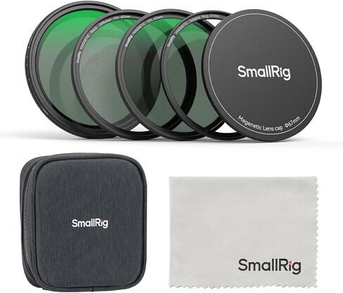 الحزمة: SmallRig Phone Video Cage Dual Handheld Kit for iPhone 17 Pro 5540+FilMov 67mm Magnetic Filter Ring 5547+5-in-1 Magnetic 67mm Lens Kit 4726 in Saudi Arabia