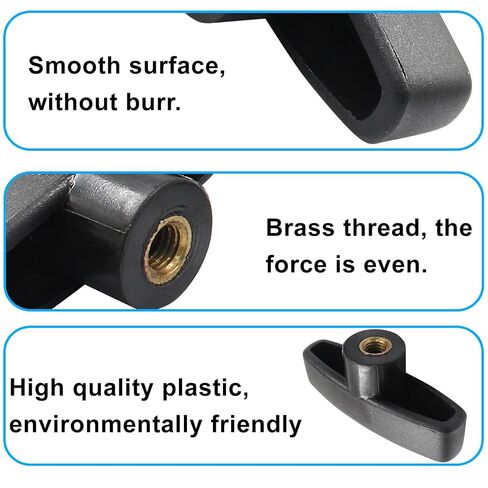 5Pcs T Shape Knobs 5/16"-18 Clamping Knobs with Steel Insert for T Track Bolts, Thumb Threaded Knobs for T Track Accessories, Woodworking Jigs and Fixtures in Saudi Arabia