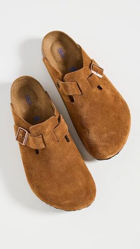 Birkenstock Men's Boston Soft Footbed Clogs, Mink, Brown, 13 Medium US in Saudi Arabia