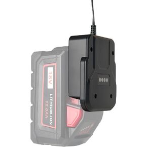 18V/2A Replace Charger for Milwaukee M18 18V Battery,for 48-11-1820 48-11-1830 48-11-1835 48-11-1837 48-11-1840 48-11-1850 48-11-1860 48-11-1880 48-11-1890 48-11-1815 48-11-1828（Black） in Kuwait
