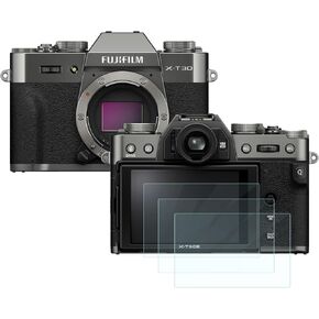 واقي شاشة Fujifilm X-T30 III [عبوة من 3 قطع] طبقة من الزجاج المقوى عالي الدقة [مضاد لبصمات الأصابع] [مضاد للخدش] [خالٍ من الفقاعات] [صديق للحافظة] متوافق مع كاميرا Fujifilm X-T30 III بدون مرآة in Kuwait