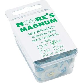 E. C. Moore's Magnum Aluminum Oxide Snap-on Disc 3/4" Fine Grit Pkg of 100 in Saudi Arabia