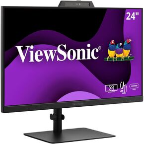ViewSonic VG2741V 27 بوصة 1080 بكسل مؤتمرات الفيديو مؤتمرات الفيديو مع كاميرا ويب IR 5MP معتمدة من Windows Hello ، وميكروفون مدمج ، وبيئة العمل المتقدمة ، و USB C ، و HDMI ، و DisplayPort مدخلات in Kuwait