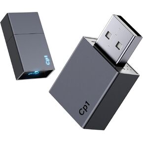 Wireless Car Play Adapter for Apple iPhone - Plug and Play Low Latency Converts Wired to Mini Wireless CarPlay Dongle,Fit for Cars from 2016 and iOS 10+ USB Type-A, Grey in Saudi Arabia
