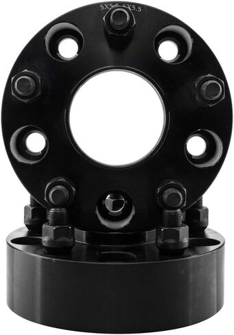 TRIBLE SIX 2Pcs 5x5.5 to 5x5.5 Black Wheel Adapters Spacers 2" 51 MM Hub Centric 9/16-18 Studs 77.8mm Hub Bore Wheel Replacement for 2002-2010 Dodge Ram 1500 2004-2009 Durango Dakota 2011 Ram 1500 in Saudi Arabia