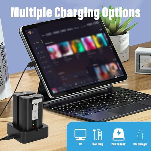 بطارية بديلة لجرس الباب Ring وSpotlight Cam، متوافقة مع Ring Doorbell 2/3/3 Plus/4، Spotlight Cam Plus/Pro، Stick Up Cam (Gen 2/3) - حزمة بطارية قابلة لإعادة الشحن، آمنة وطويلة الأمد in Kuwait