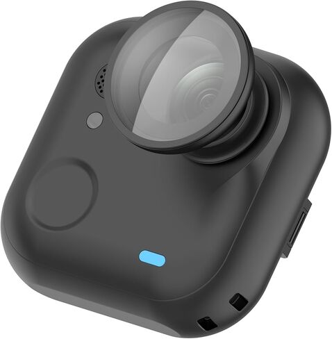 متوافق مع واقي غطاء عدسة DJI Osmo Nano، وسبائك الألومنيوم والزجاج البصري المقوى غطاء حماية من القشرة متوافق مع عدسة DJI Osmo Nano (أسود) in Kuwait