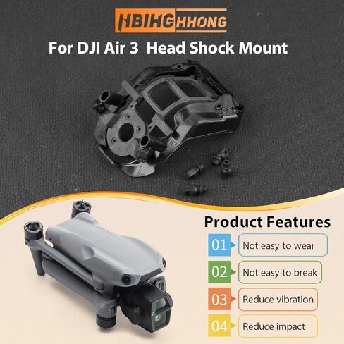 لوحة امتصاص Gimbal لـ DJI Air 3 استبدال لوحة تخميد الاهتزاز العلوية لملحقات ممتصات الهواء المطاطية 3 مع أداة إصلاح in Kuwait