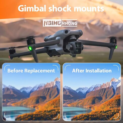 لوحة امتصاص Gimbal لـ DJI Air 3 استبدال لوحة تخميد الاهتزاز العلوية لملحقات ممتصات الهواء المطاطية 3 مع أداة إصلاح in Kuwait