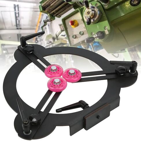 Woodturning Steady Rest Precision Adjustable Wheel Wood Lathe Accessories Round Steel Turning Tool for Professional Woodworking in Saudi Arabia