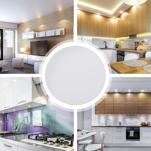 Luxshiny Anti-glare Downlight Diffuser Lamp Shade PVC Spotlight Cover for Ceiling Lamps Softens Light for Comfortable Illumination Easy Install Accessory in Saudi Arabia