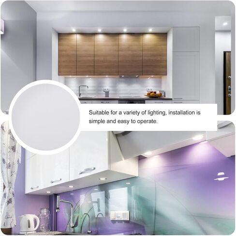 SAFIGLE Glare-reducing Lamp Shade Diffuser for Downlight and Spotlight Frosted Ceiling Light Cover Diffuser Lamp Shade for Softened Lighting Easy Installation in Saudi Arabia