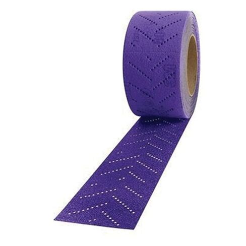 3m 3M-34448 Cubitron II Clean Sanding Hookit بكرة ورق كاشطة، 70 مم × 12 م، 240+ درجة، 5 بكرات in Saudi Arabia