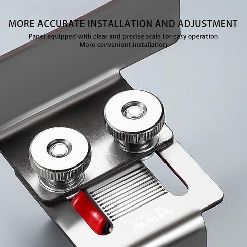 Cabinet Door Installation Positioner, Quick-Install Cabinet Door Installation Tool Mounting Jig for Most Cabinet Doors Attaching Hinges, Adjustable Aluminium Alloy Door Installation Clamp 1pcs in Saudi Arabia