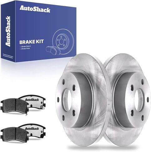 وسادات الفرامل السيراميكية لدوارات الفرامل الخلفية من AutoShack | بديل لكاديلاك الدورادو 2000-2005 بويك ليسابر بارك أفينيو 2000-2005 بونتياك بونفيل 2001-2003 أولدزموبيل أورورا | طقم فرامل 6 قطع in Saudi Arabia