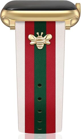 أشرطة جلدية مصممة مع سحر متوافق مع Apple Watch 38mm 40mm 41mm 42mm (S10) 42 مم (S1/2/3) 44 مم 45 مم 46 مم 49 ملم من الرجال لسلسلة IWatch سلسلة 10/9/8/7/6/5/1/2/2/1/SE/SE/SE in Kuwait