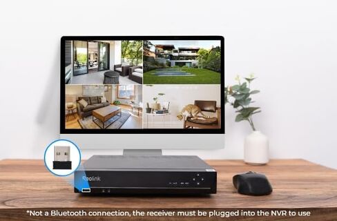 REOLINK RLN8-410 8 قنوات NVR مع 2 تيرابايت HDD لأنظمة كاميرات الأمان PoE، تسجيل 24/7، يدعم ما يصل إلى 16 ميجابكسل من كاميرات Reolink، بالإضافة إلى ماوس USB لاسلكي in Kuwait