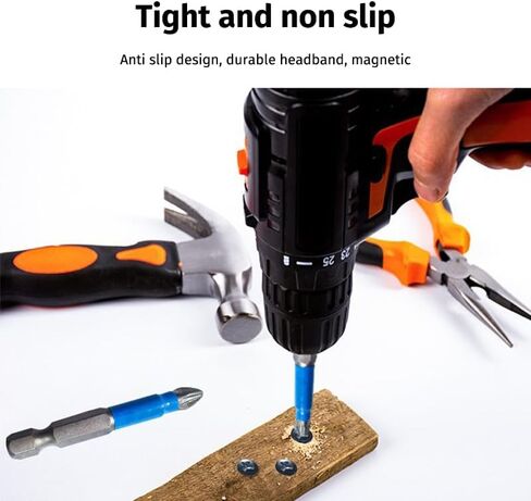 6PCS Anti Slip Bits, Magnetic Phillips Bit, Anti Slip Screwdriver Bits with Magnetic Tip for Power Screwdriver Drill Impact Driver Tool Accessory(PH1, PH2, PH3, PZ1, PZ2, PZ3 x 50MM) in Saudi Arabia
