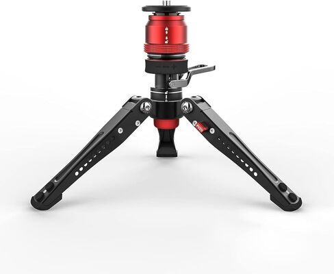 IFOOTAGE Cobra 3 Monopod Base-P Mini Desktop Tripod, Low Profile Minipod, Pedal Locking Design, 360°Smooth Rotation, 1/4"&3/8" Screws, Load up to 17.64lb/8kg, New and Good Item with Defective Box in Saudi Arabia