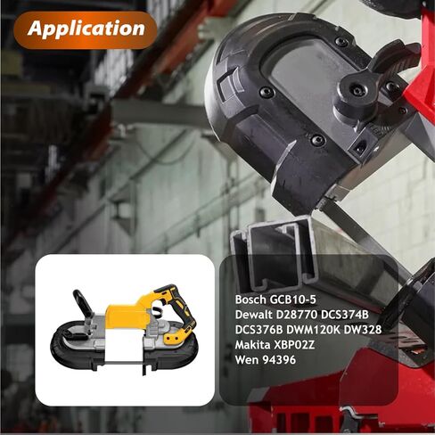 شفرات المنشار الحزامي 44-7/8 بوصة 18 TPI (5 عبوات) لمنشار شريط Dewalt DW3983 DCS374B ميلووكي 48-39-0521، 44-7/8 بوصة × 1/2 بوصة × 0.02 بوصة in Saudi Arabia