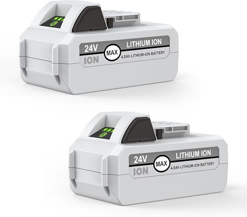 بديل لبطارية Sun/Snow/Aqua Joe 24V iON+ بطارية ليثيوم أيون 4000 مللي أمبير في الساعة متوافقة مع Snow/Sun Joe 24VBAT-LTX 24VBAT-LTW 24VBAT-LTE 24VBAT 24V-X2-SB18 24VBAT-XR أدوات كهربائية لاسلكية 2 حزمة in Kuwait