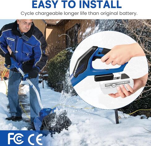 بديل لبطارية Sun/Snow/Aqua Joe 24V iON+ بطارية ليثيوم أيون 4000 مللي أمبير في الساعة متوافقة مع Snow/Sun Joe 24VBAT-LTX 24VBAT-LTW 24VBAT-LTE 24VBAT 24V-X2-SB18 24VBAT-XR أدوات كهربائية لاسلكية 2 حزمة in Kuwait