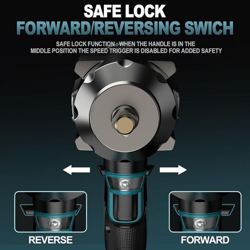 Cordless Impact Wrench for Makita 18V Battery – 1/2" Brushless Impact Driver, 900 Ft-Lbs (1200Nm) High Torque, 4-Speed, LED Light, Includes 6 Sockets (Bare Tool Only) in Saudi Arabia