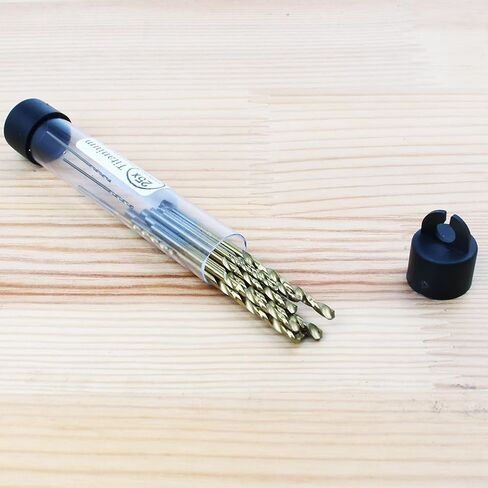 25PCS Titanium Coated Micro Twist Drill Bit Set for Pin Vise, Hand Drill & PCB Drilling – Precision Bits for Wood, Plastic, Metal Resin Jewelry in Saudi Arabia
