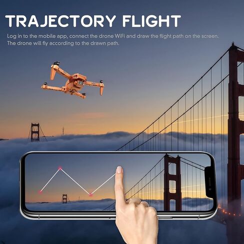 طائرات بدون طيار صغيرة للبالغين، كاميرا مزدوجة بدون طيار بدقة 4K مع تقلبات ثلاثية الأبعاد، تثبيت الارتفاع، وضع مقطوعة الرأس، تشغيل الإيماءات، مستشعر الجاذبية، طائرة بدون طيار RC كوادكوبتر قابلة للطي بتردد 2.4 جيجا هرتز للمبتدئين in Kuwait