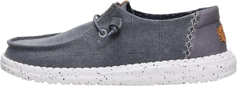 HEYDUDE Women's Wendy Chambray Grid, Women’s Shoes, Women’s Slip-on Loafers, Comfortable & Light-Weight in Saudi Arabia