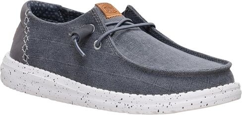HEYDUDE Women's Wendy Chambray Grid, Women’s Shoes, Women’s Slip-on Loafers, Comfortable & Light-Weight in Saudi Arabia
