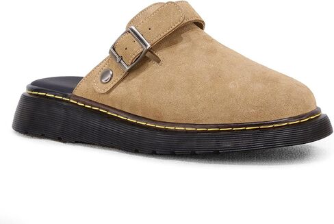 NEEP Womens Suede Clogs Shoes with Back Strap Comfortable Latex Footbed Slip-on Slingback Mules 2025 in Saudi Arabia