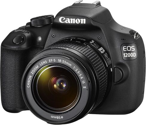 كاميرا Canon EOS 1200D الرقمية SLR مع عدسة EF-S 18-55mm f/3.5-5.6 III (متجددة) in Saudi Arabia