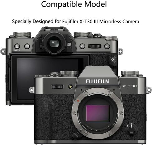 واقي شاشة Fujifilm X-T30 III [عبوة من 3 قطع] طبقة من الزجاج المقوى عالي الدقة [مضاد لبصمات الأصابع] [مضاد للخدش] [خالٍ من الفقاعات] [صديق للحافظة] متوافق مع كاميرا Fujifilm X-T30 III بدون مرآة in Kuwait