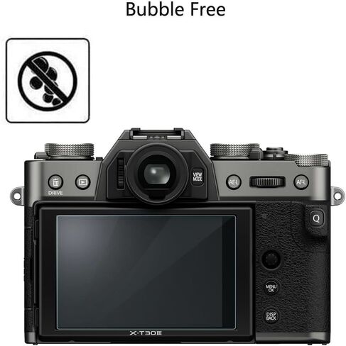 واقي شاشة Fujifilm X-T30 III [عبوة من 3 قطع] طبقة من الزجاج المقوى عالي الدقة [مضاد لبصمات الأصابع] [مضاد للخدش] [خالٍ من الفقاعات] [صديق للحافظة] متوافق مع كاميرا Fujifilm X-T30 III بدون مرآة in Kuwait