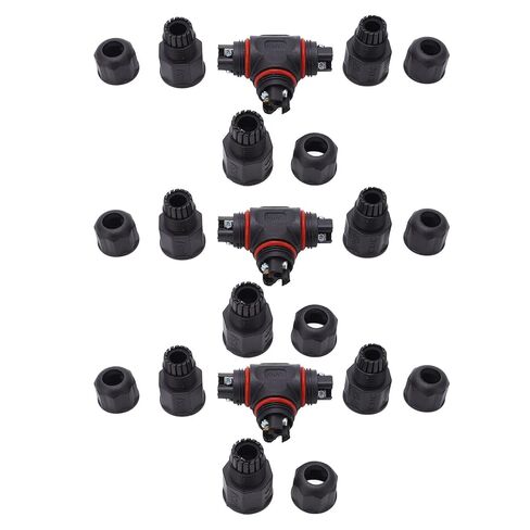 3 Way Junction Box Connector Silicone Sealing Circle Cable Connector LED Lights for Outdoor Use in Saudi Arabia