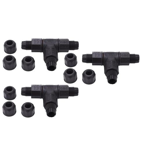3 Way Junction Box Connector Silicone Sealing Circle Cable Connector LED Lights for Outdoor Use in Saudi Arabia