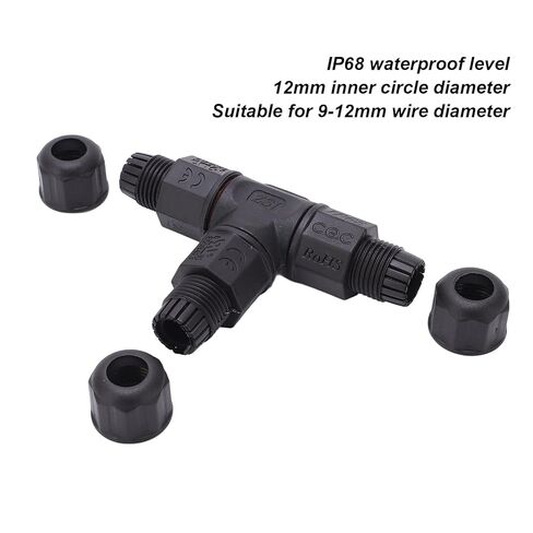 3 Way Junction Box Connector Silicone Sealing Circle Cable Connector LED Lights for Outdoor Use in Saudi Arabia