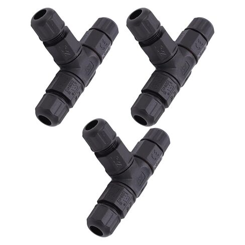 3 Way Junction Box Connector Silicone Sealing Circle Cable Connector LED Lights for Outdoor Use in Saudi Arabia
