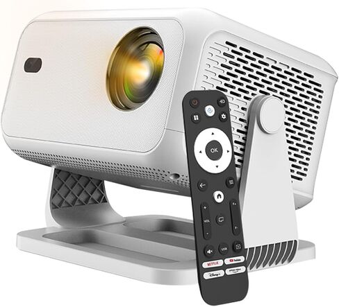 Projector with WiFi and Bluetooth, Auto Focus 4K Portable Smart Projector Support iOS/Android/Laptop, 800 ANSI Video Projectors for Outdoor Indoor Movies in Saudi Arabia