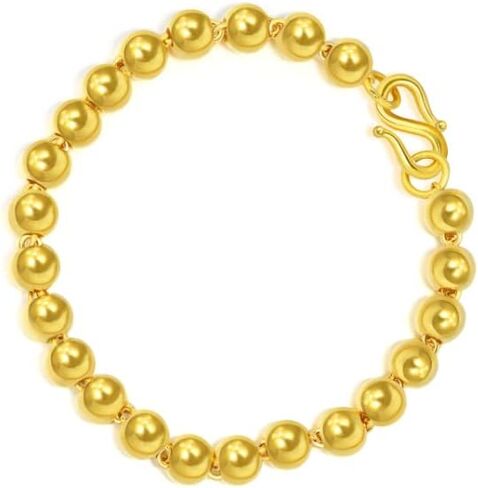 CHOW SANG SANG 999.9 24K Solid Gold Price-by-Weight Gold Beaded Bracelet for Women 09464B in Saudi Arabia