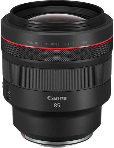 عدسة كانون RF 85 ملم f/1.2L USM | صورة شخصية احترافية من سلسلة L-Series مع فتحة عدسة f/1.2 فائقة السرعة وبصريات متقدمة وتركيز بؤري تلقائي USM سريع | للصور الشخصية والصور منخفضة الإضاءة (3447C002) + بطاقة سعة 64 جيجابايت + حقيبة كاميرا in Kuwait