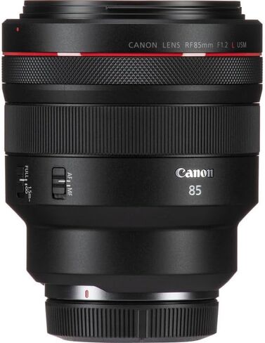 عدسة كانون RF 85 ملم f/1.2L USM | صورة شخصية احترافية من سلسلة L-Series مع فتحة عدسة f/1.2 فائقة السرعة وبصريات متقدمة وتركيز بؤري تلقائي USM سريع | للصور الشخصية والصور منخفضة الإضاءة (3447C002) + بطاقة سعة 64 جيجابايت + حقيبة كاميرا in Kuwait